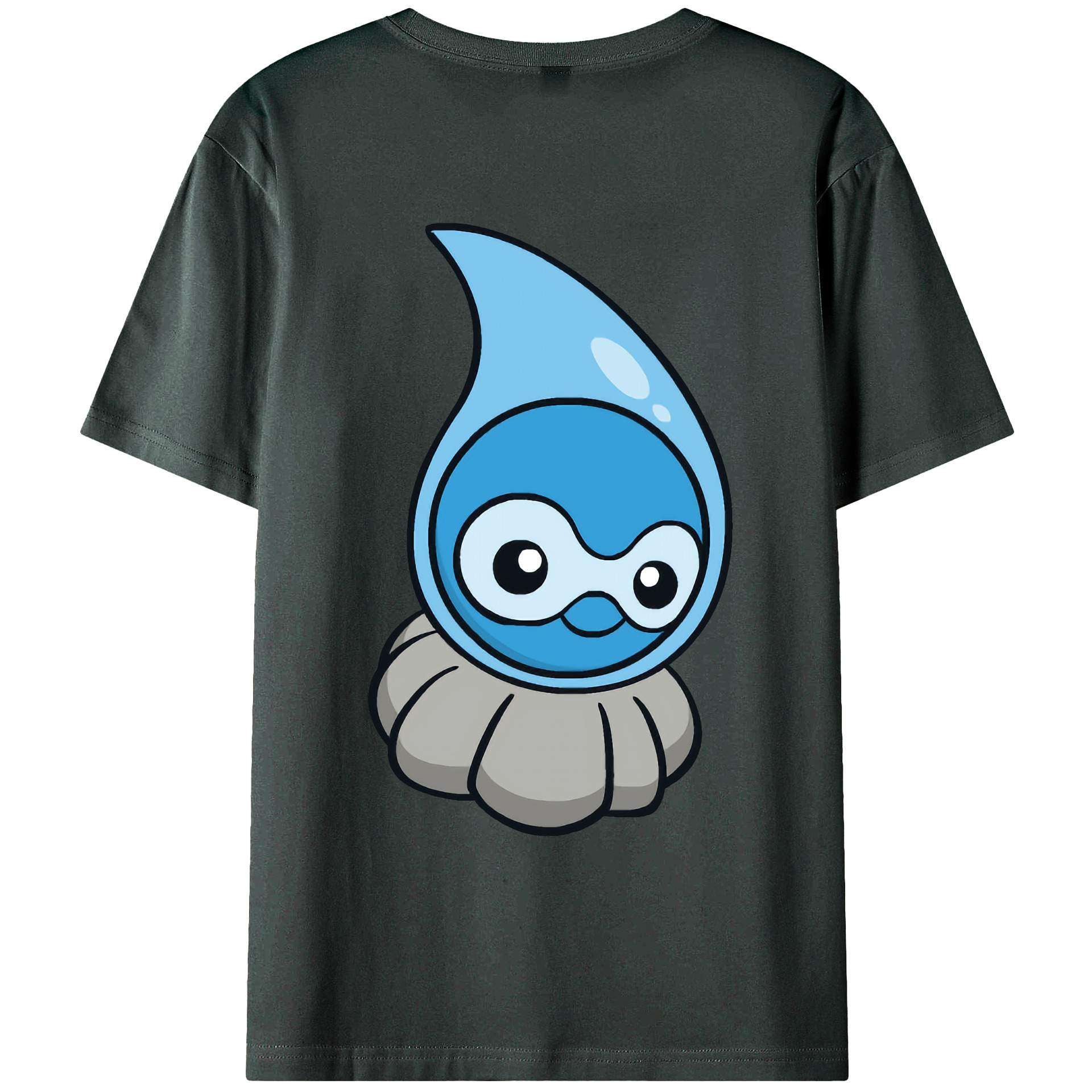 （画像用） ポケットモンスター Pokémon 綿100％ メンズ半袖Tシャツ（バックプリント） 通気性